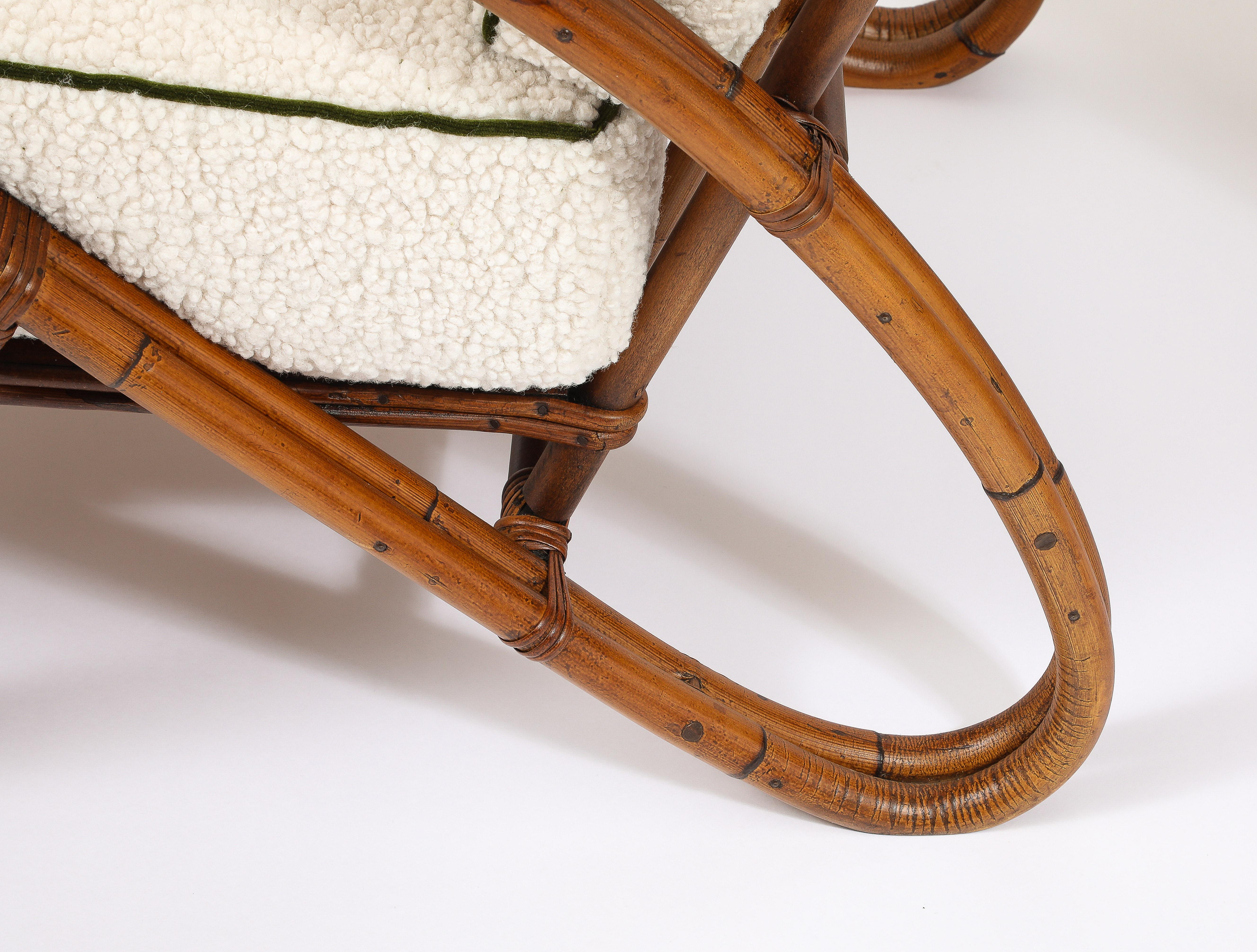 Large Bamboo Loungers, Paul Frankl. USA 1950's For Sale 1