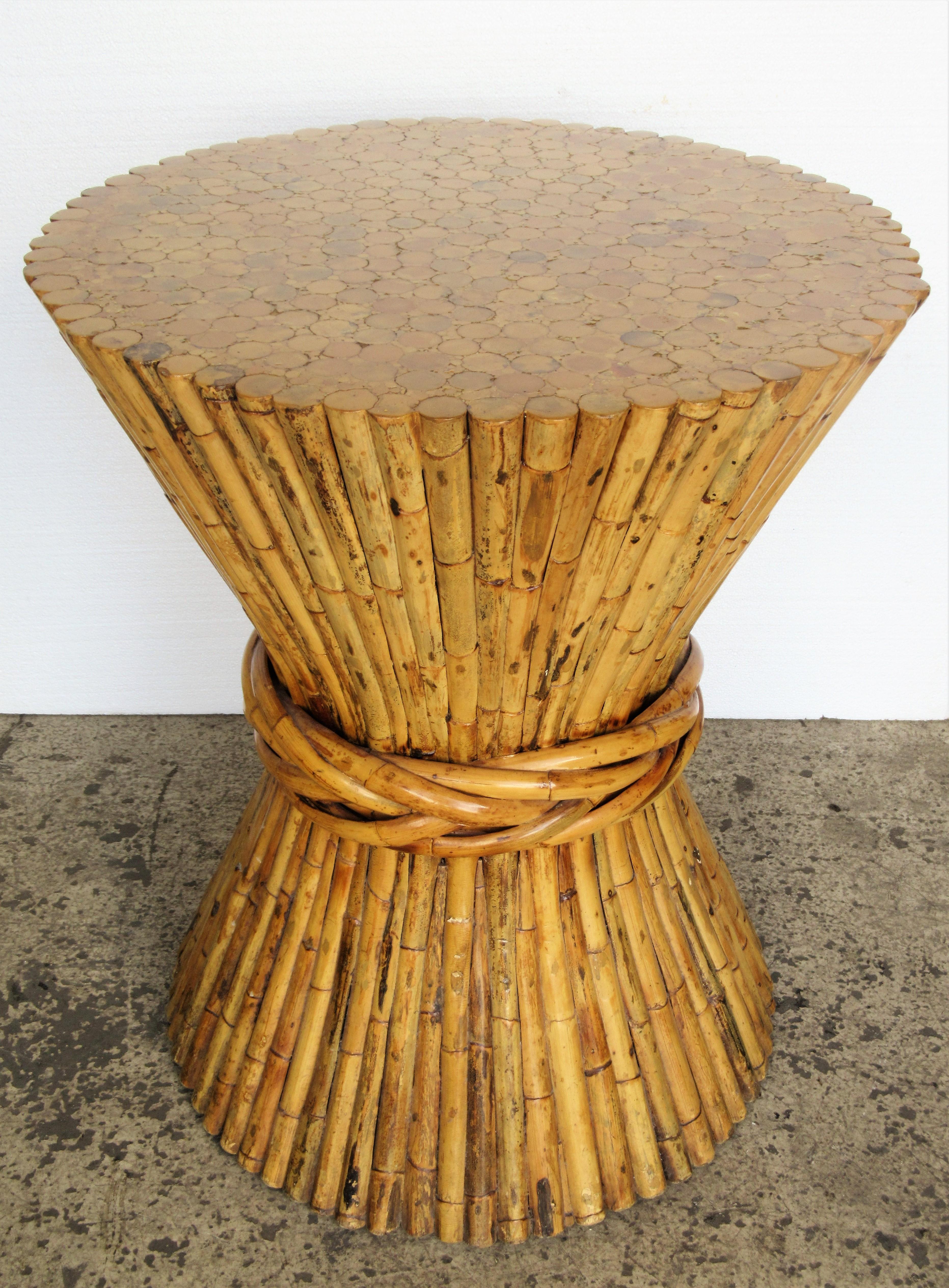 Large Bamboo Sheaf of Wheat Table 5