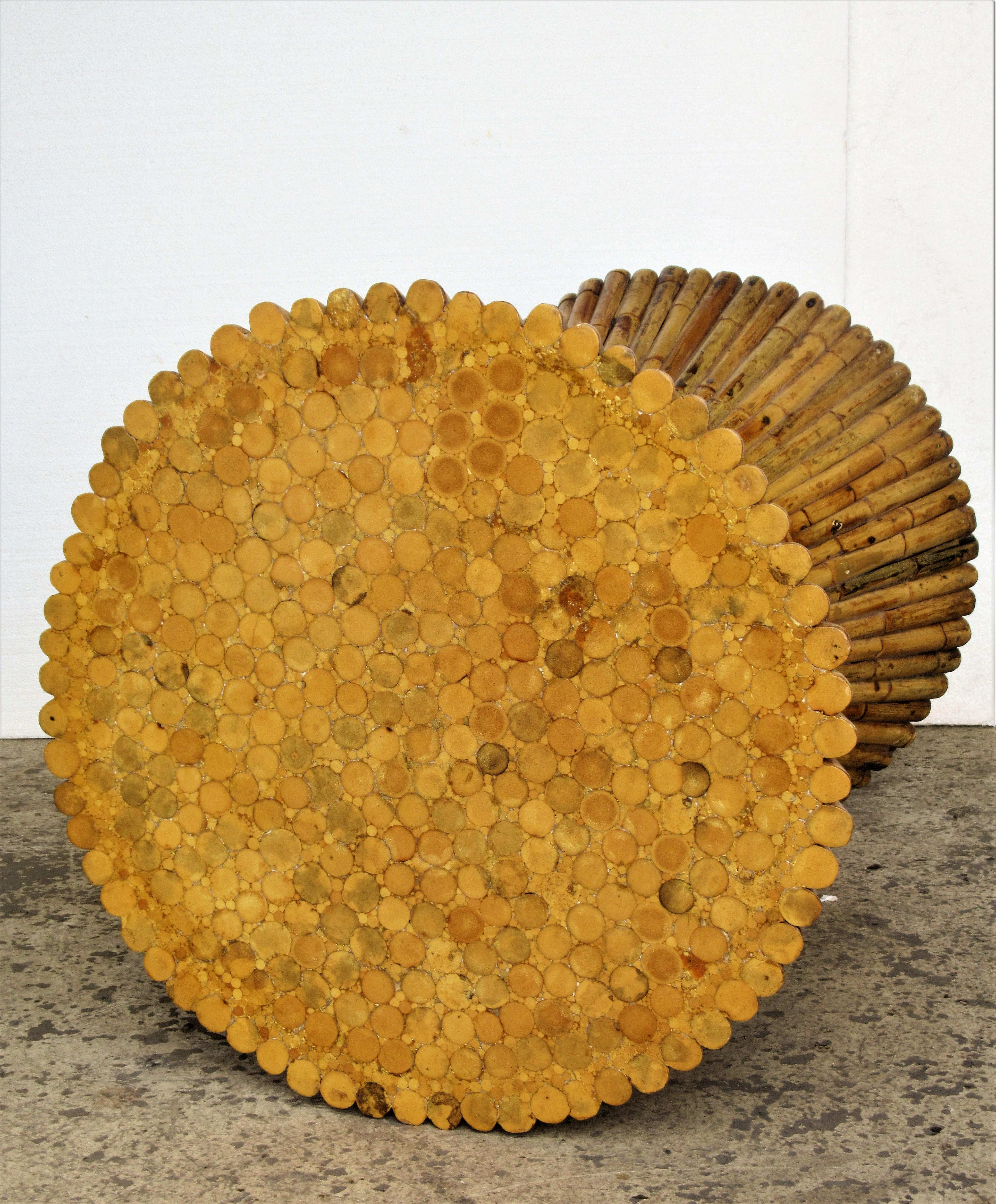 Large Bamboo Sheaf of Wheat Table 7