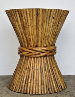 Large Bamboo Sheaf of Wheat Table