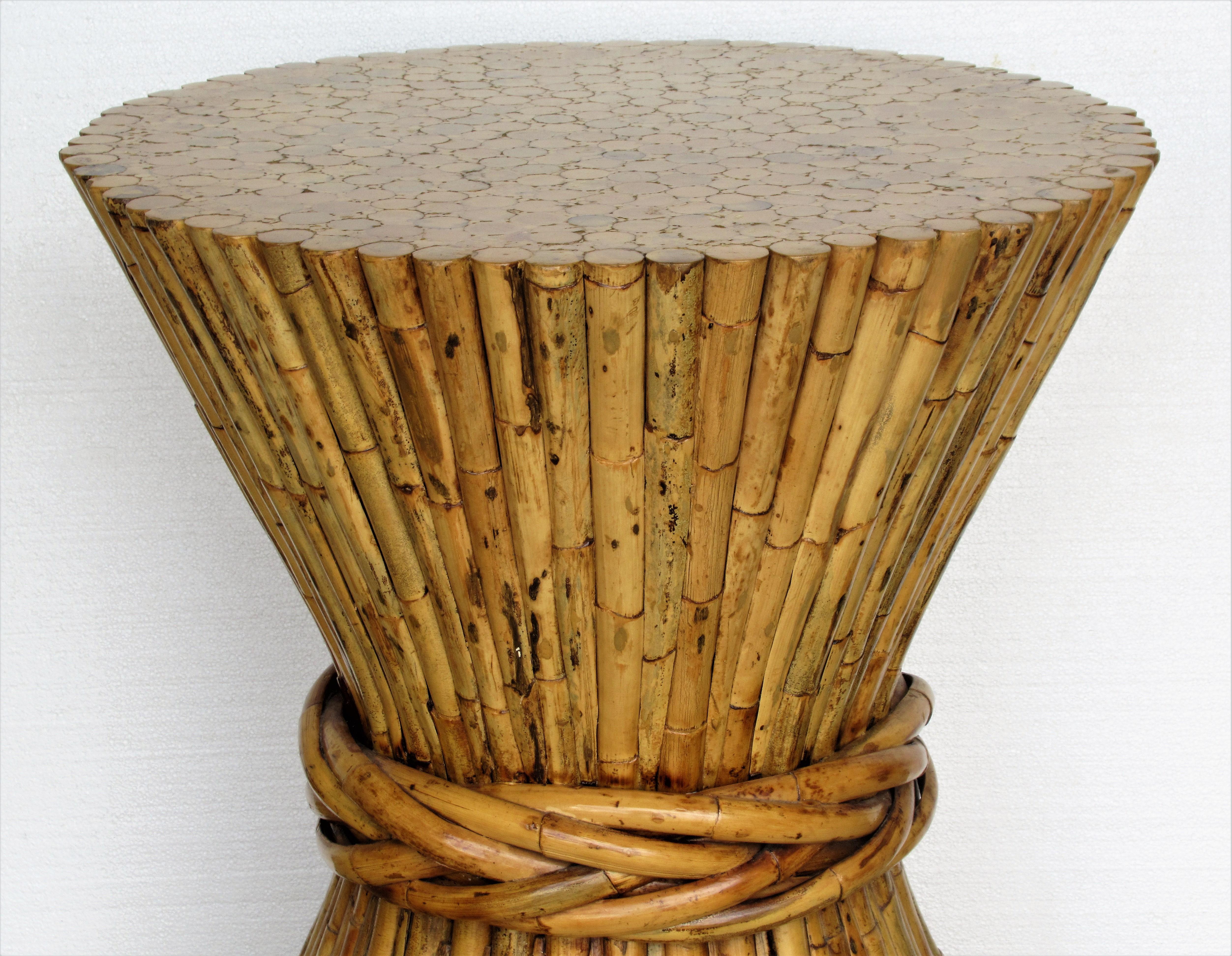 Large Bamboo Sheaf of Wheat Table 4