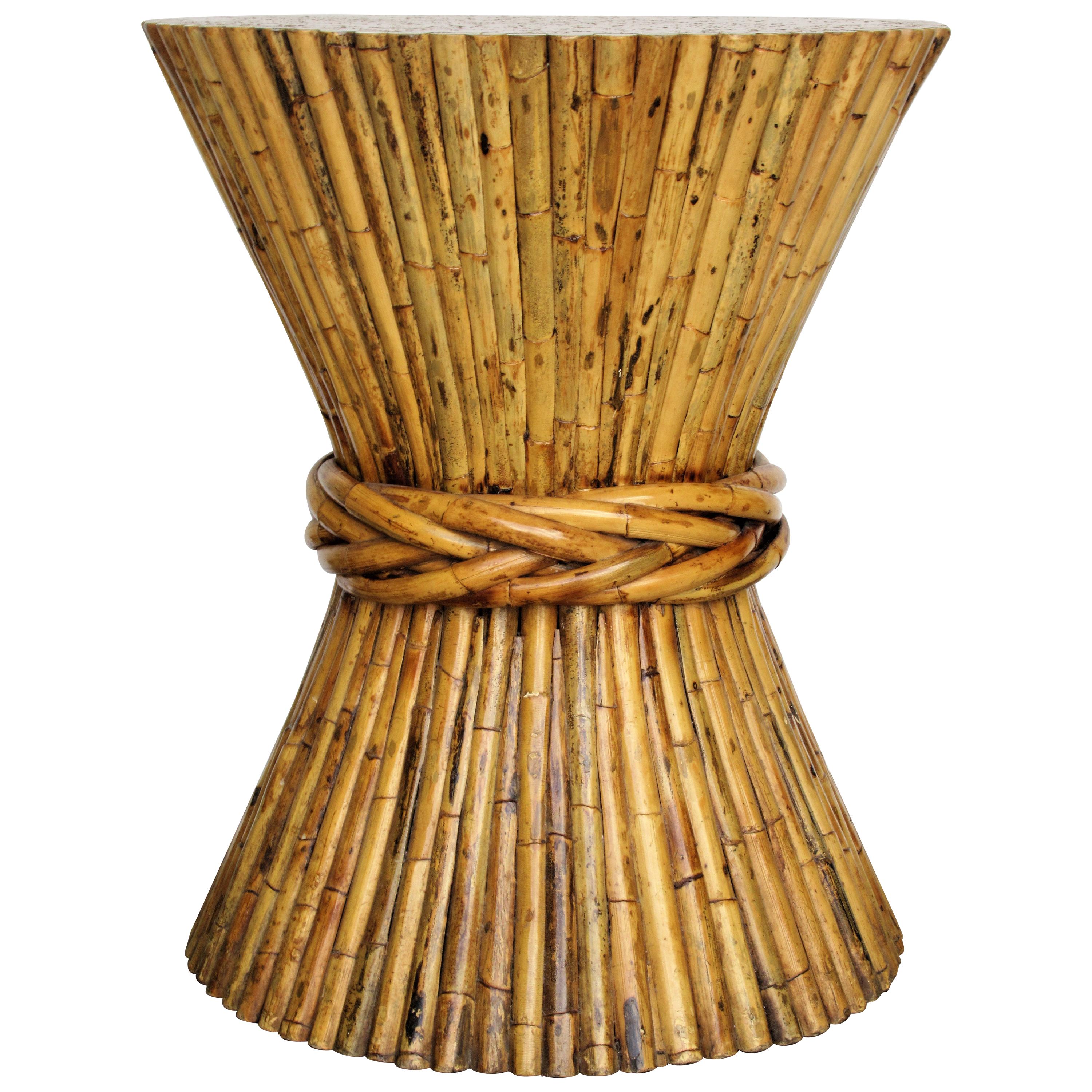 Large Bamboo Sheaf of Wheat Table