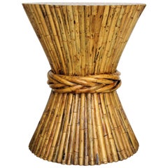 Large Bamboo Sheaf of Wheat Table