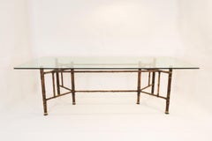 Large Bamboo Table, McGuire Production, USA 1970s