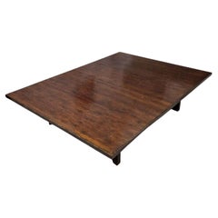 Large bamboo wabi sabi coffee table by Axel Vervoordt, Belgium 1980s
