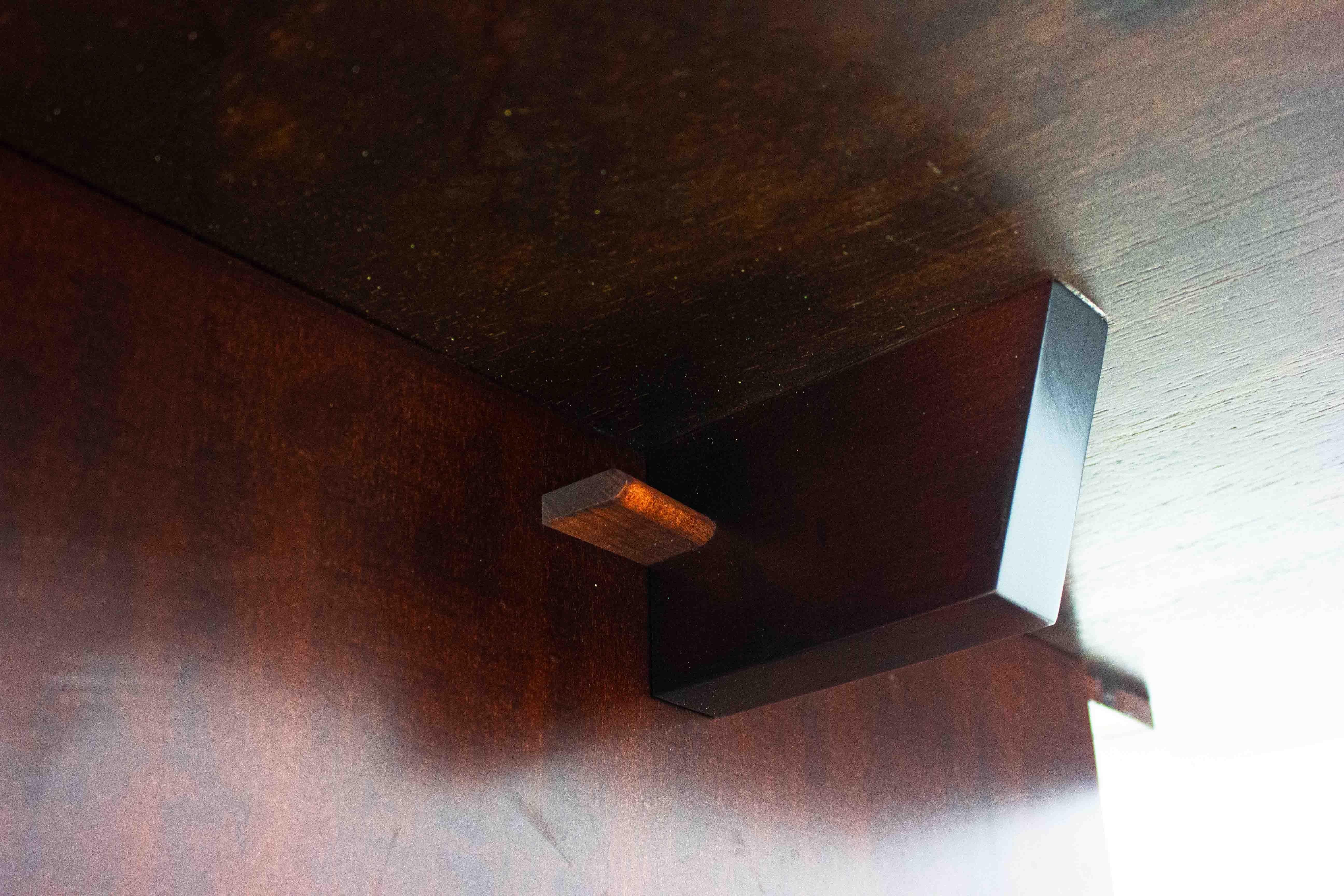 Large bamboo & wengé coffee table by Axel Vervoordt, 1980s 11