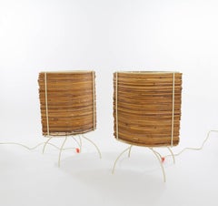 Grandes lampes de table Bambù par Humberto & Fernando Campana pour Candle, années 2000
