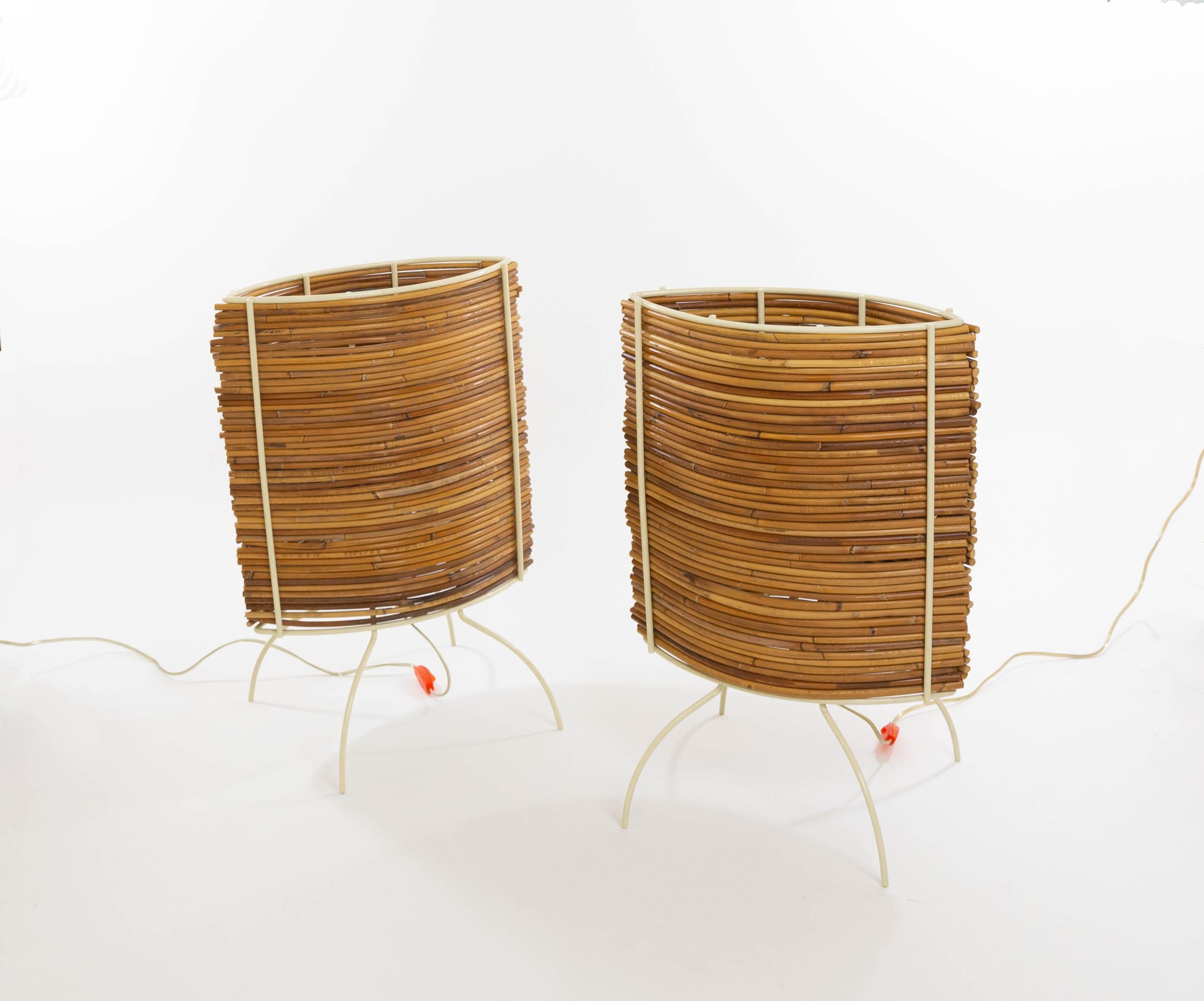 Large Bambù table lamps by Humberto & Fernando Campana for Candle, 2000s In Good Condition For Sale In Rotterdam, NL