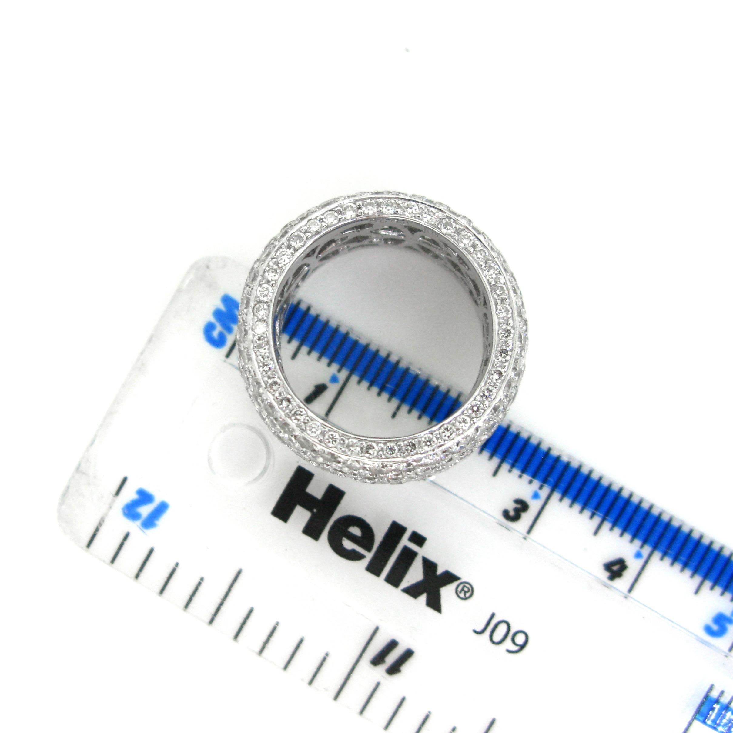 large pave diamond ring