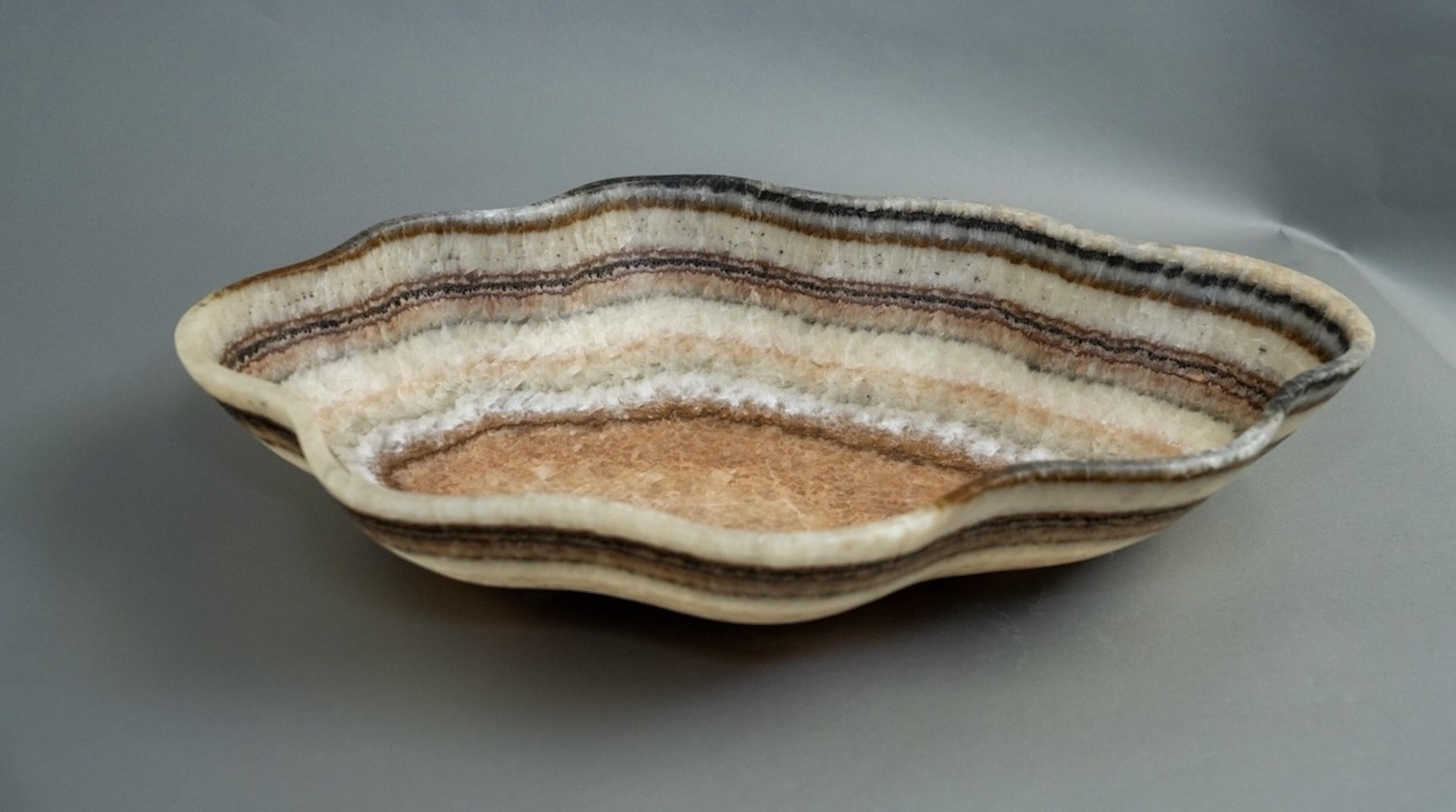Große gebänderte Onyx-Schale (Mexikanisch) im Angebot