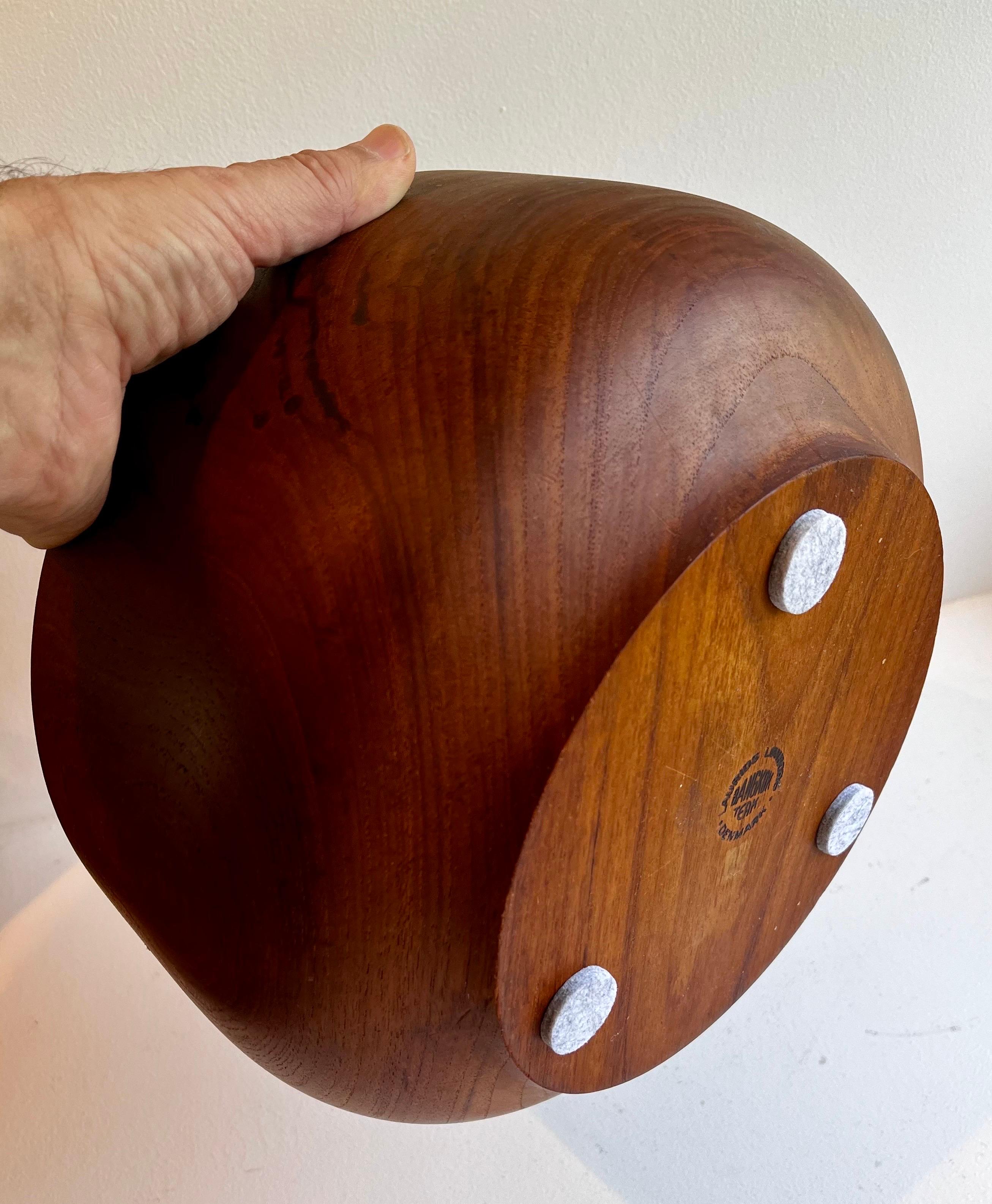 Grande ciotola Bangkok in teak di Laurids Lonborg, Danimarca, 1960 ca. in vendita 5