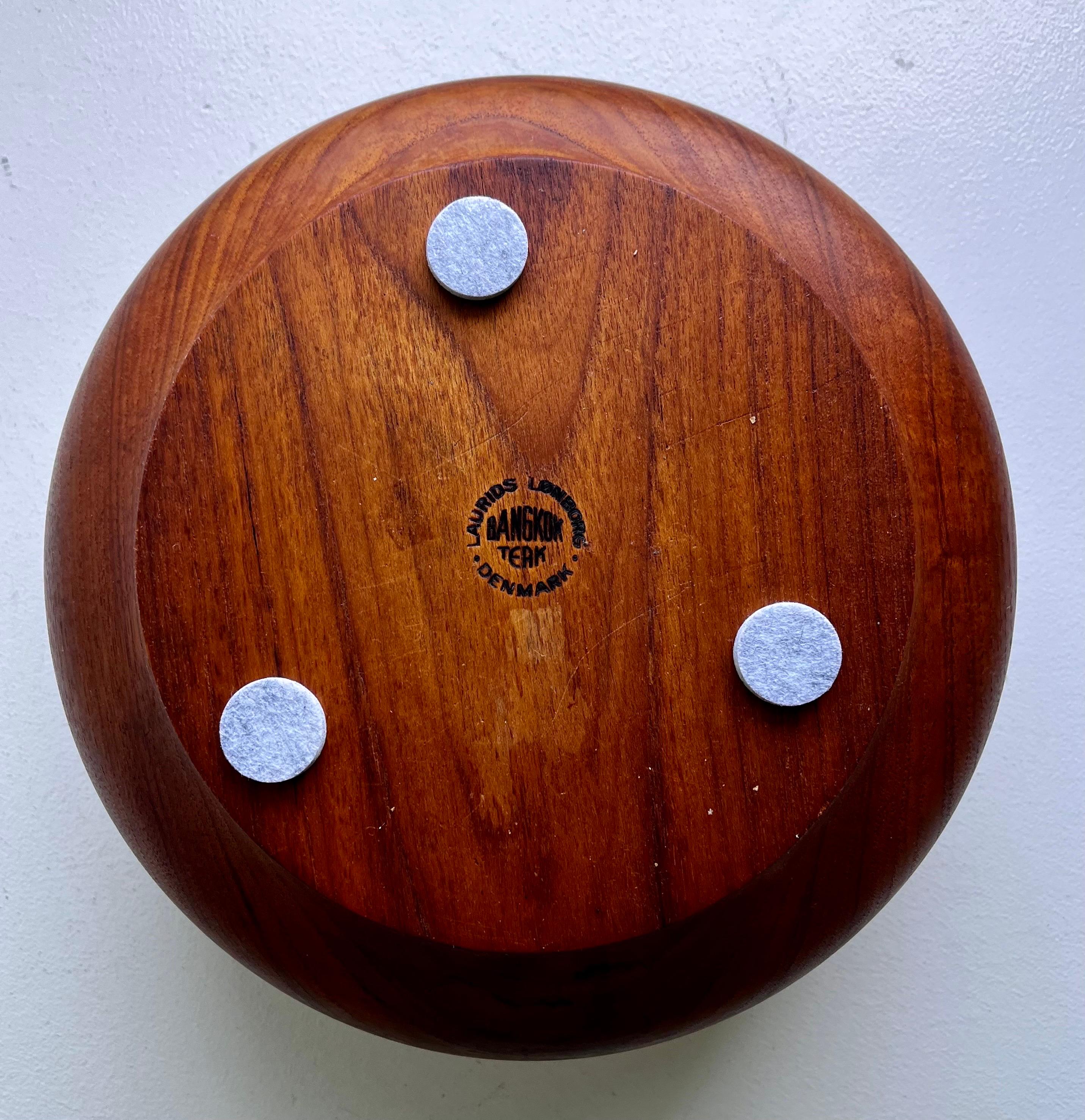 Grande ciotola Bangkok in teak di Laurids Lonborg, Danimarca, 1960 ca. in vendita 6