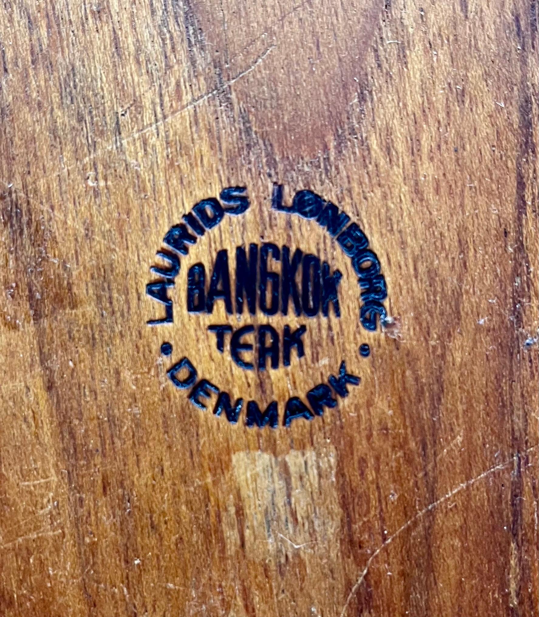 Grande ciotola Bangkok in teak di Laurids Lonborg, Danimarca, 1960 ca. in vendita 7
