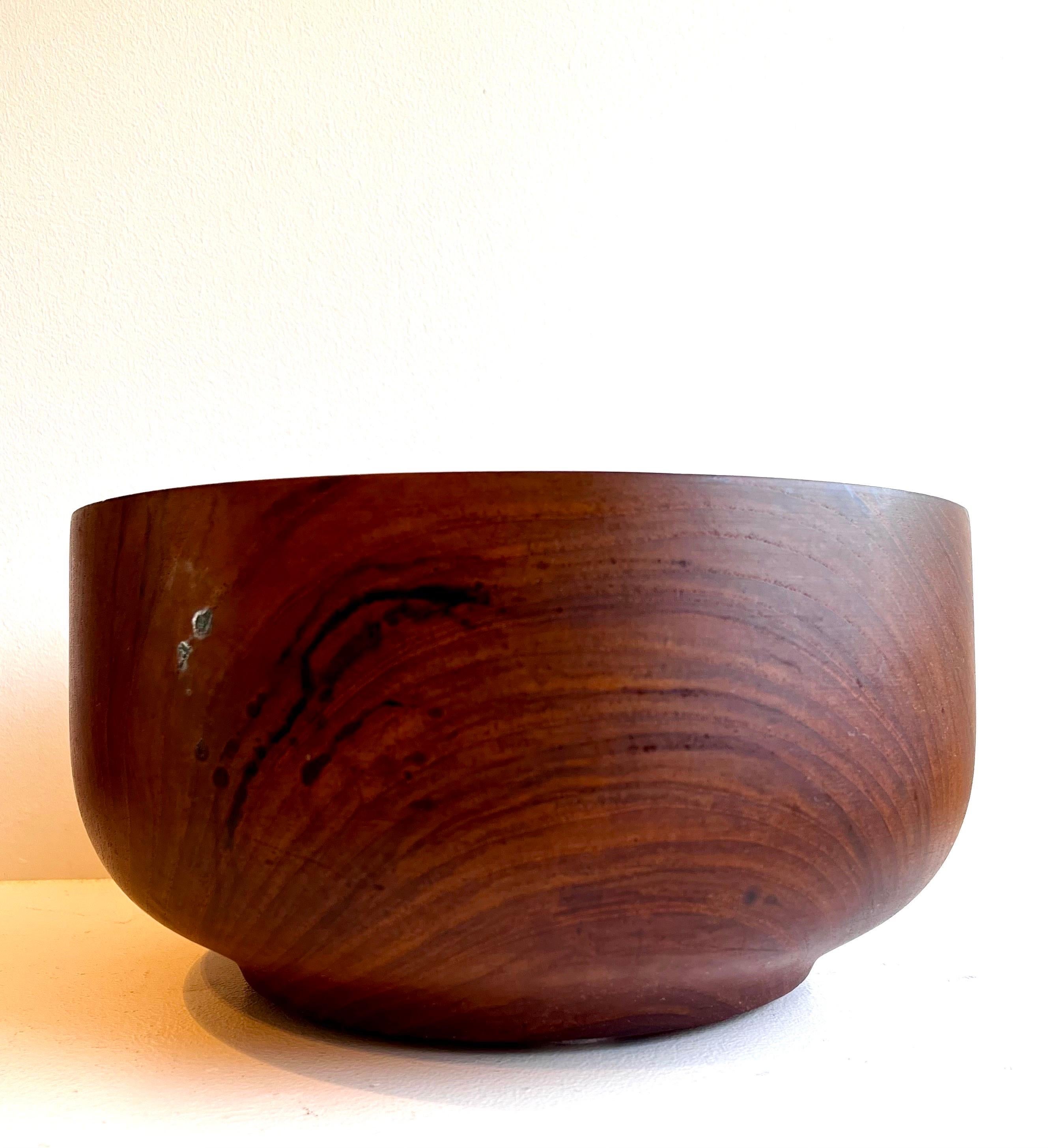 Teak Grande ciotola Bangkok in teak di Laurids Lonborg, Danimarca, 1960 ca. in vendita