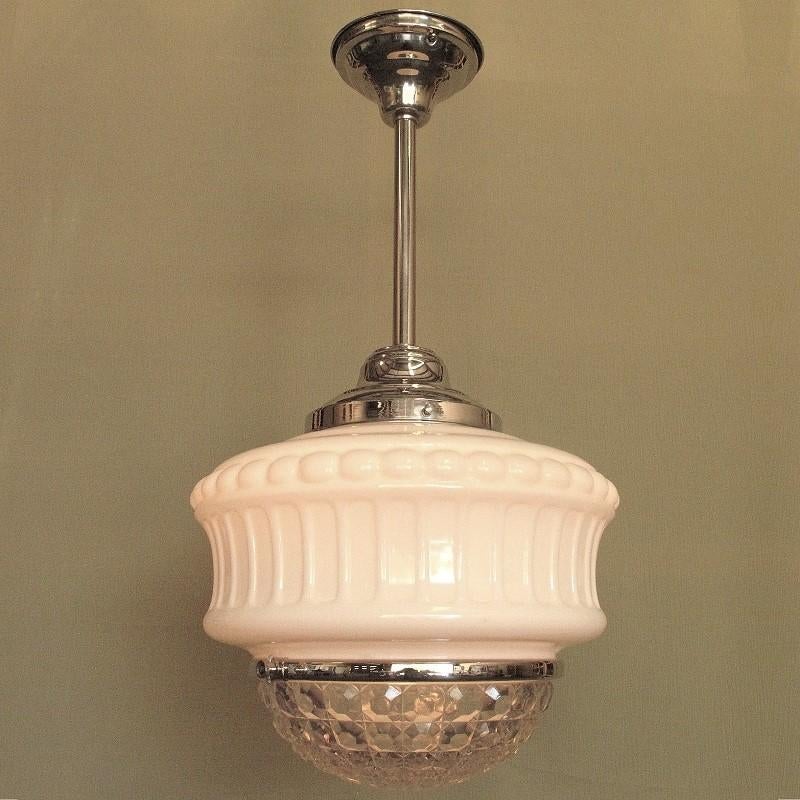American Large Bank Lobby Fixture circa 1926 For Sale
