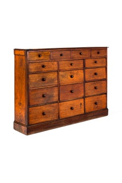 Large Bank of Antique Apothecary Drawers