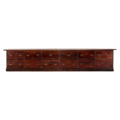 Large Bank of English Haberdashery Drawers
