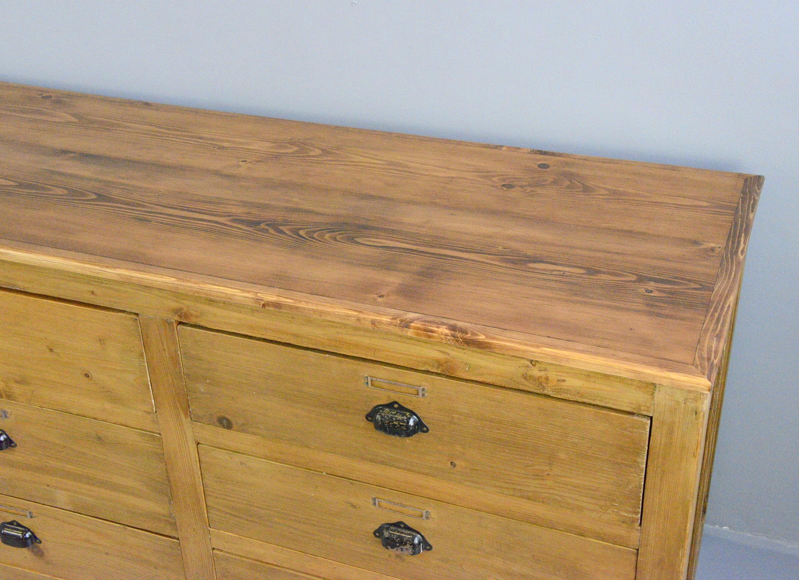 Large Bank of French Haberdashery Drawers, Circa 1940s 2