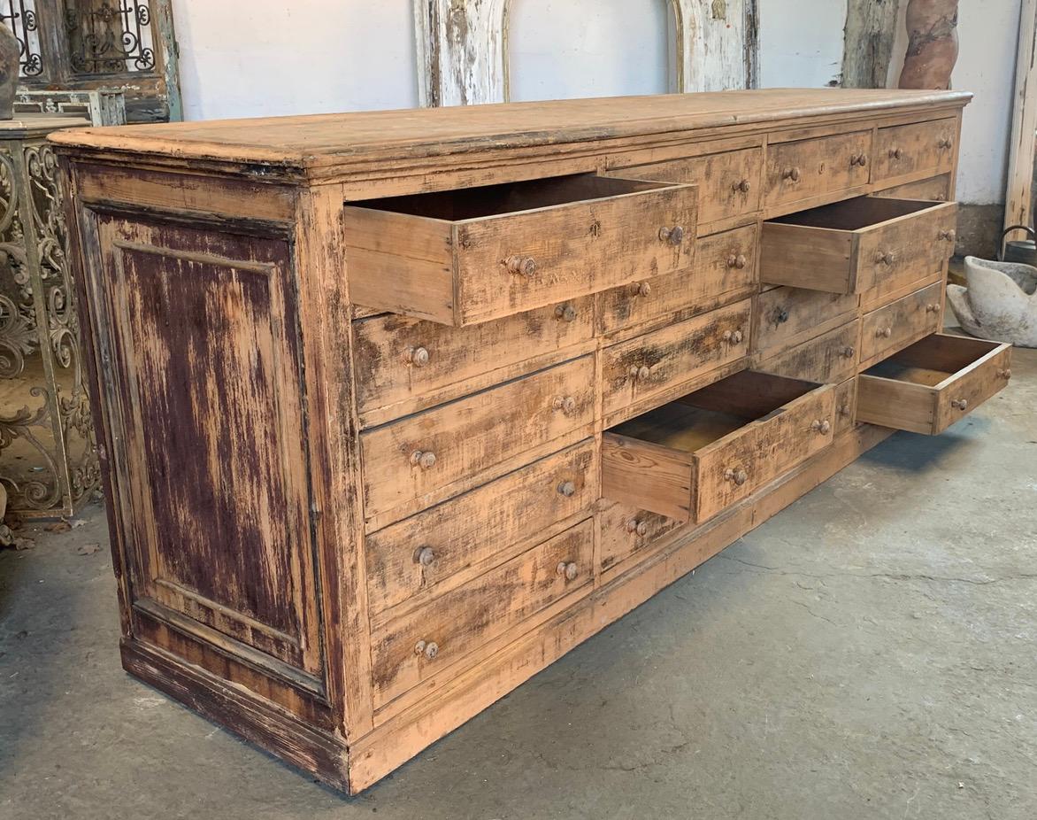 French Large Bank Of Hardware Drawers For Sale