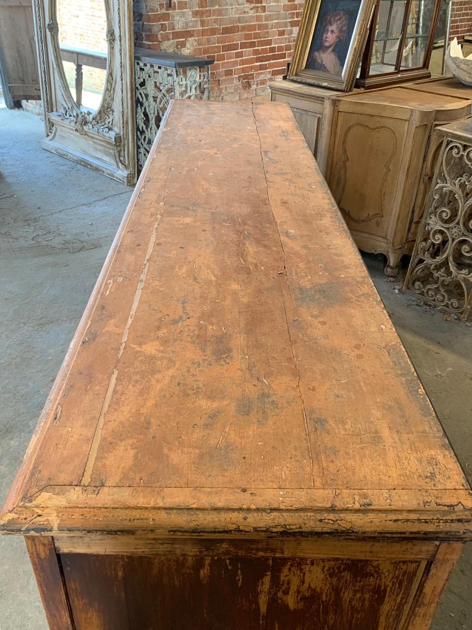 19th Century Large Bank Of Hardware Drawers For Sale