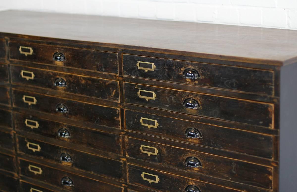 20th Century Large Bank of Industrial Drawers, circa 1950s