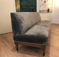 Large Banquette or Dining Booth Settee, Louis XVI Style, circa 1920
