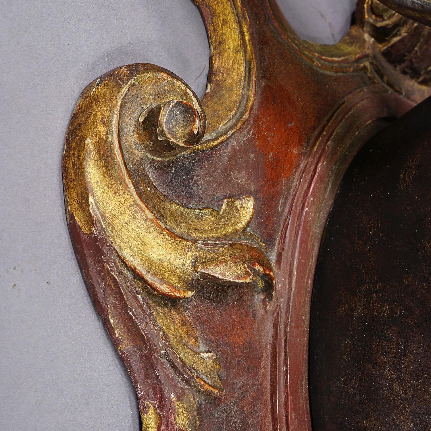 Antler Large Baroque Carved Roe Deer Head, 19th Century For Sale