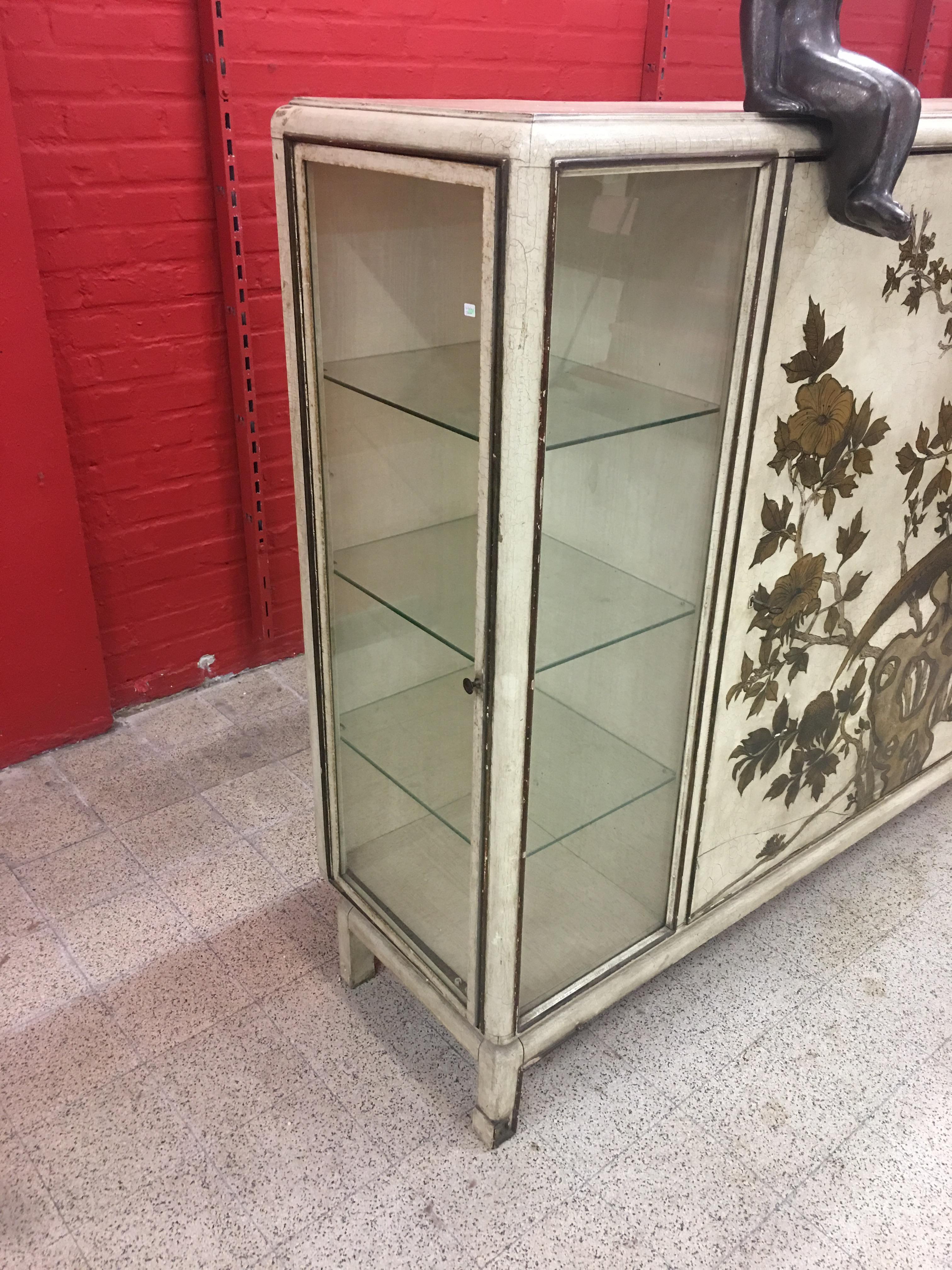 Large Bar, Showcase, Italy, circa 1950-1960 In Good Condition For Sale In Saint-Ouen, FR