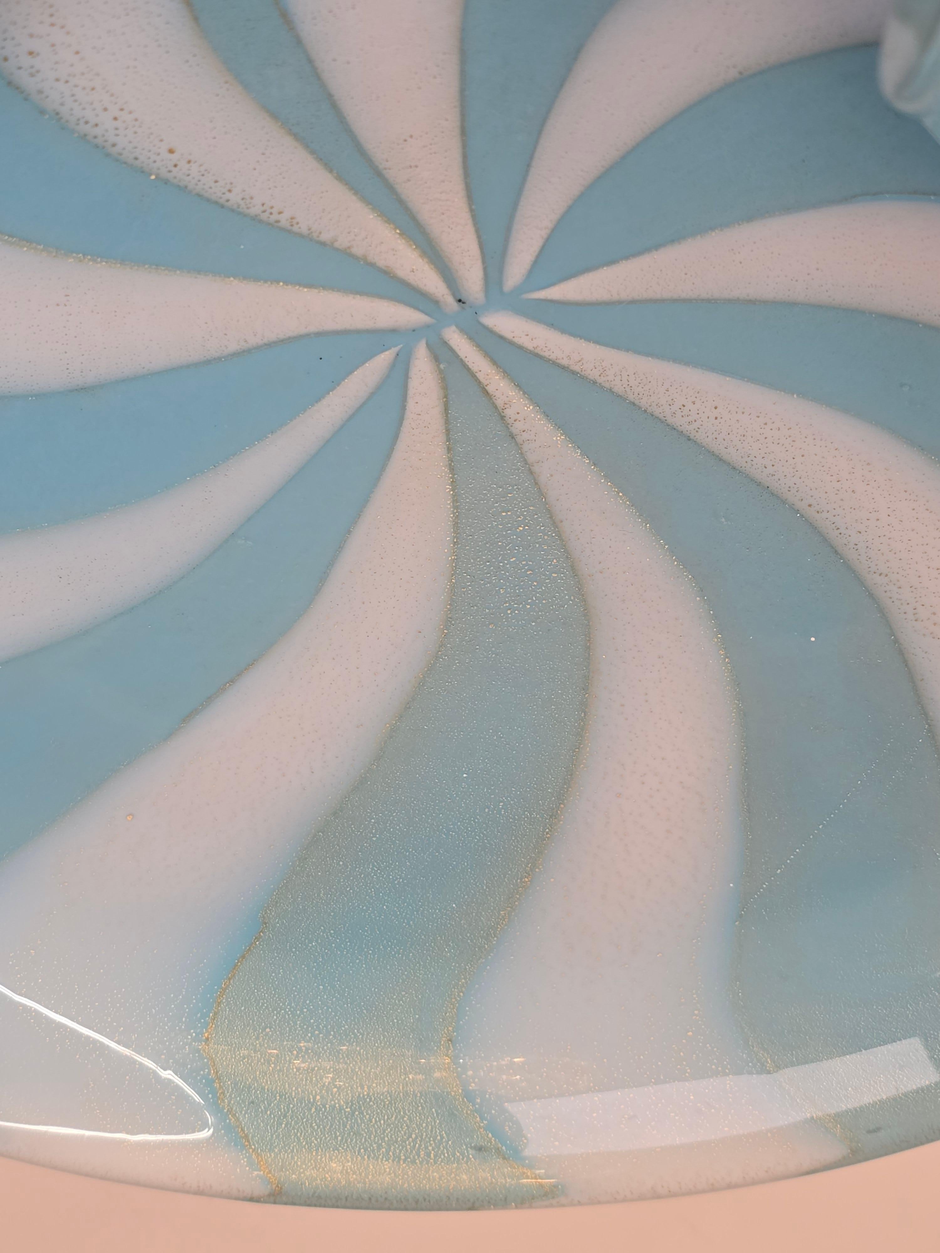 Mid-Century Modern Large Barbini Circus Tent Murano Bowl For Sale