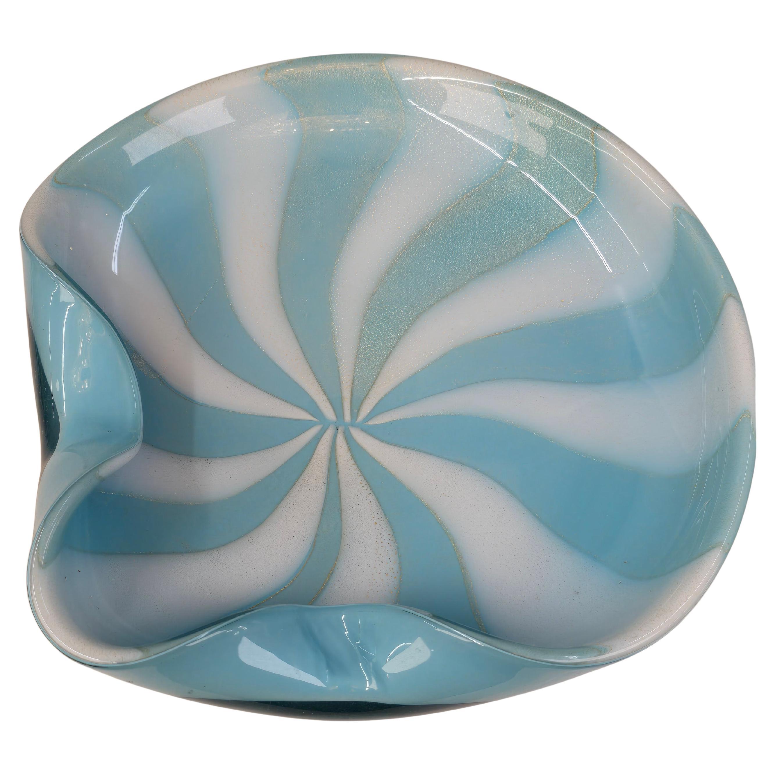 Large Barbini Circus Tent Murano Bowl For Sale