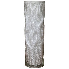 Large "Bark Textured" Murano Glass Vase by Ingrid Glass, Germany, 1970s