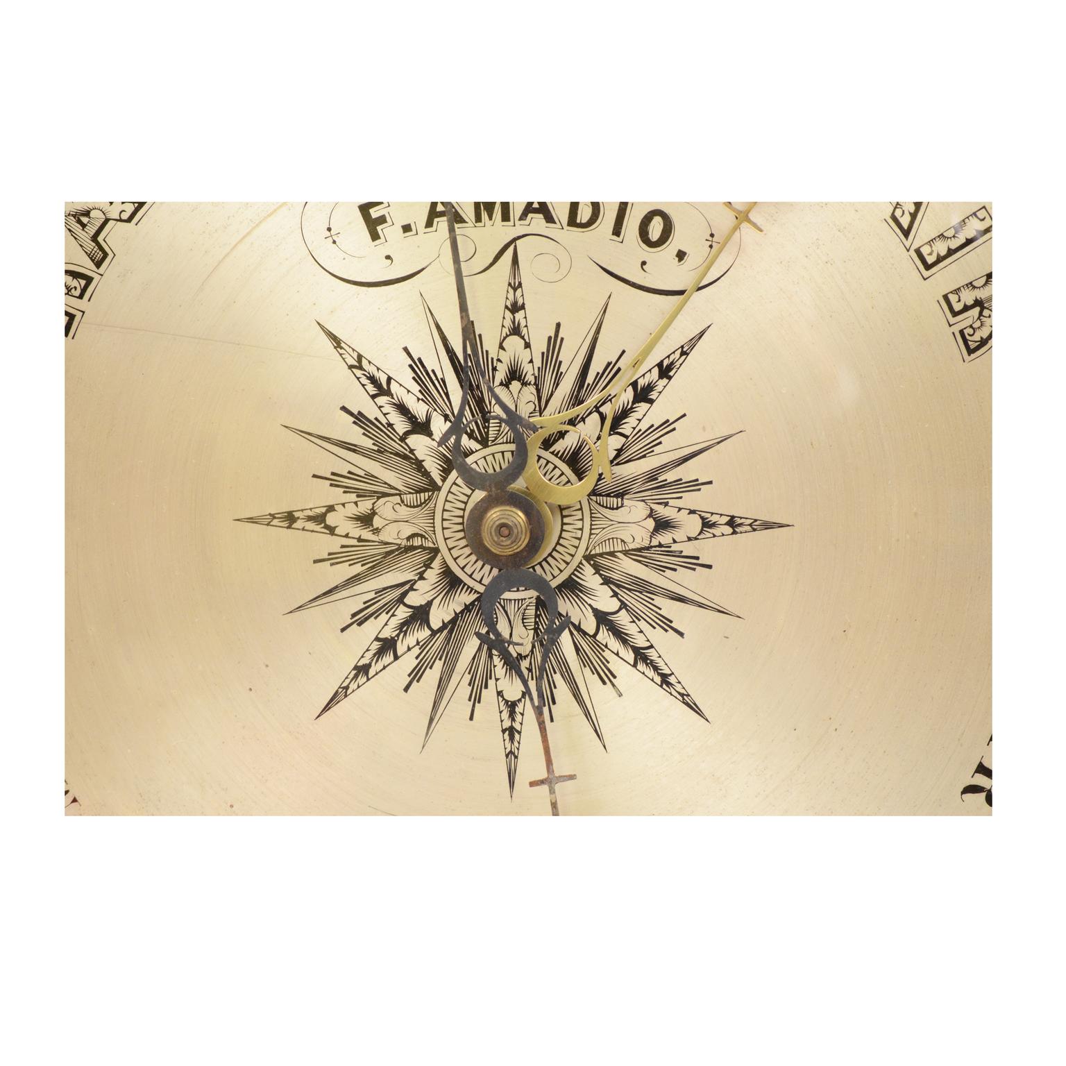 Large Clock Barometer Antique Measuring Instrument by Amadio London 1842-1851  4