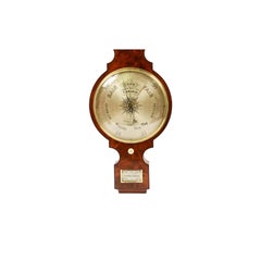 Large Clock Barometer Antique Measuring Instrument by Amadio London 1842-1851