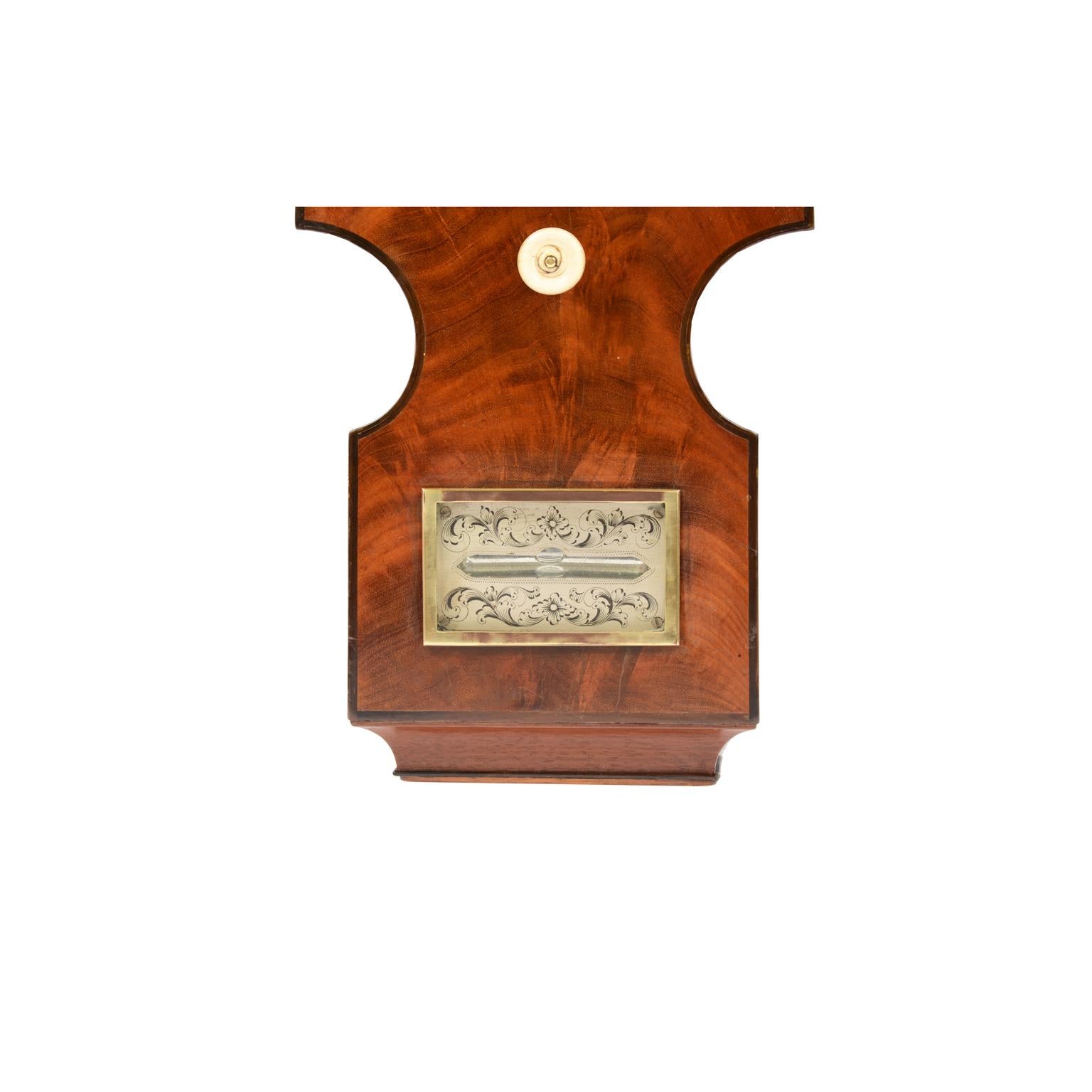 Large Clock Barometer Antique Measuring Instrument by Amadio London 1842-1851  2