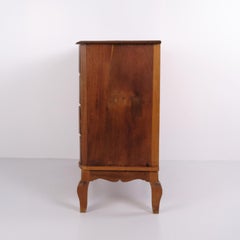 Large Baroque Oak Chest of Drawers with Brass Fittings, 18th Century