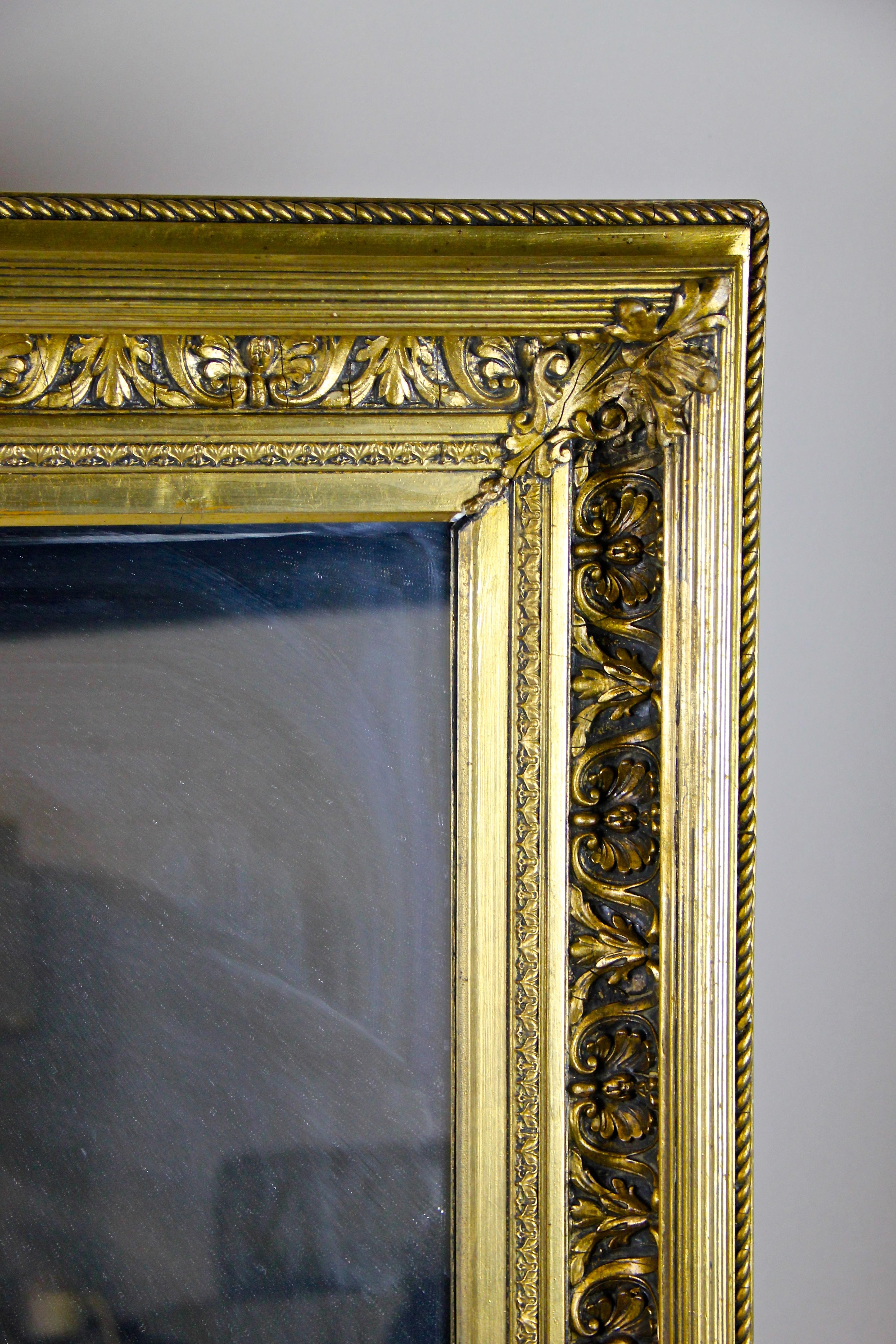 Large Baroque Revival Wall Mirror, Austria circa 1870 In Good Condition In Lichtenberg, AT