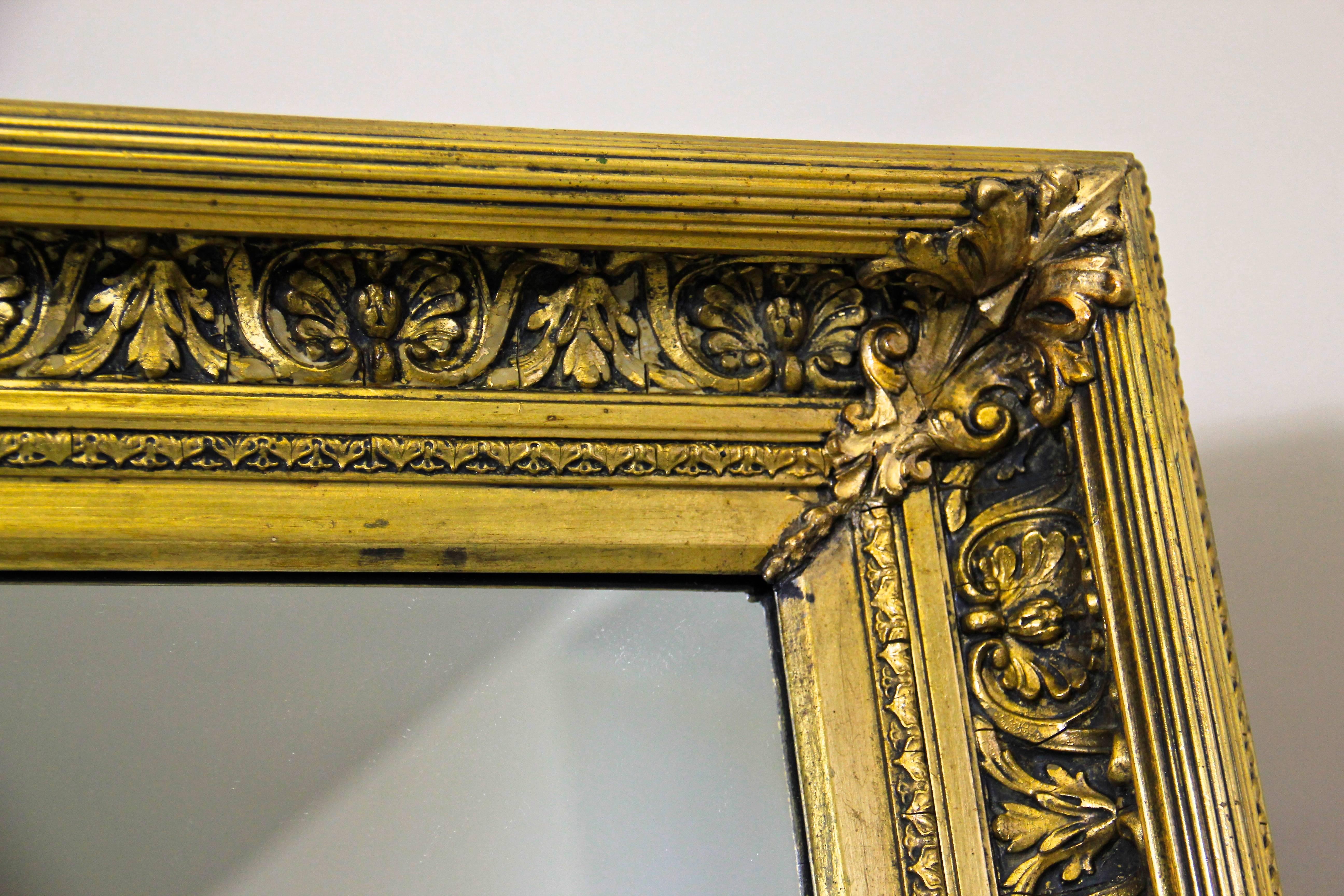 19th Century Large Baroque Revival Wall Mirror, Austria circa 1870