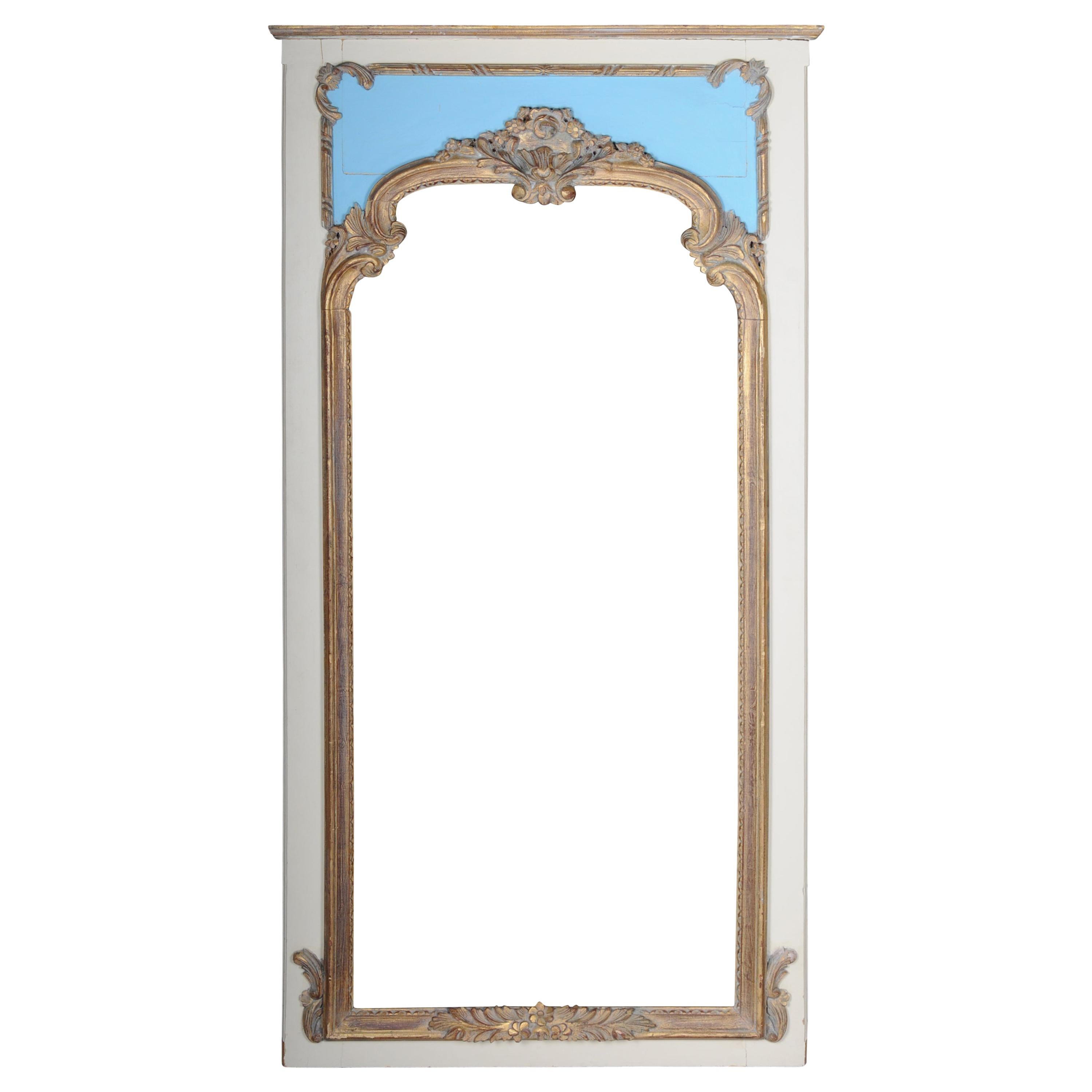 Large Baroque Salon Mirror in the Style of the 18th Century For Sale