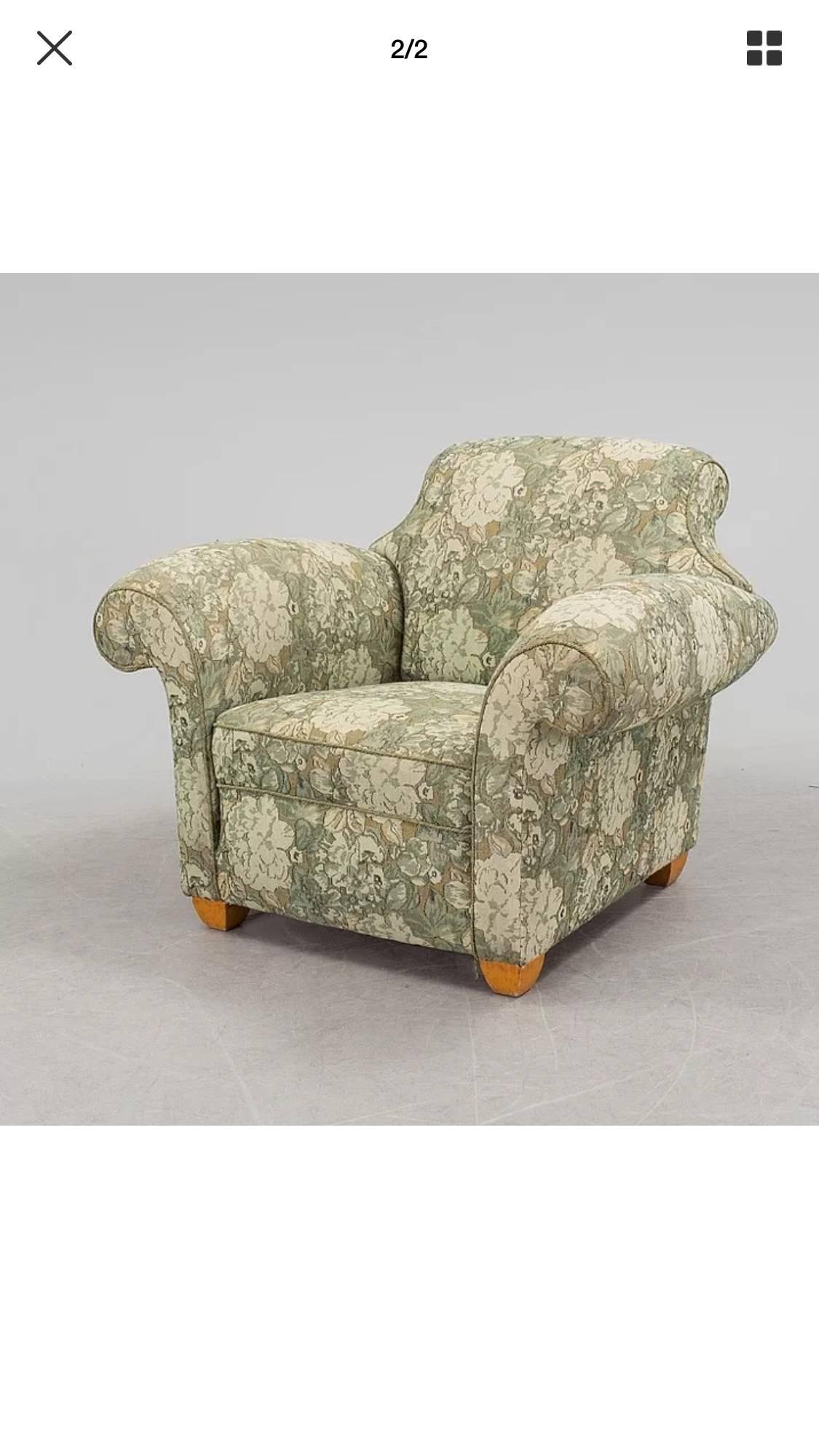 Large Baroque style armchair, Art Deco period, circa 1940-1950.