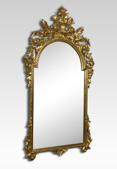 Large Baroque Style Giltwood Wall Mirror