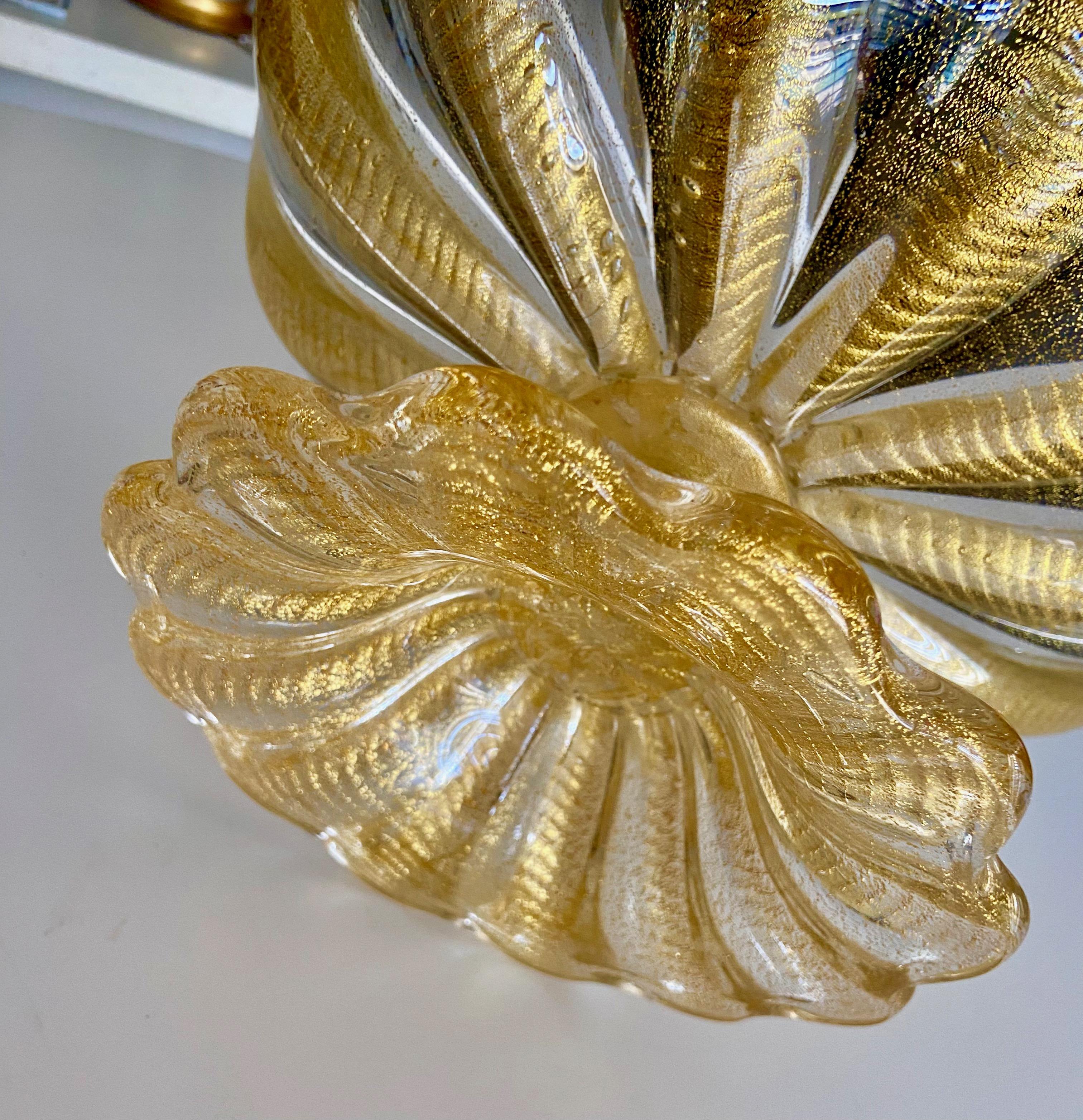 Large Barovier Coronado d'Oro Glass Centerpiece Bowl For Sale 6