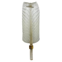 Large Barovier & Toso wall lamp murano glass leaf , 1970s