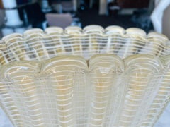 Grande vaso Barovier&Toso in vetro di Murano "Zebrato oro" circa 1950