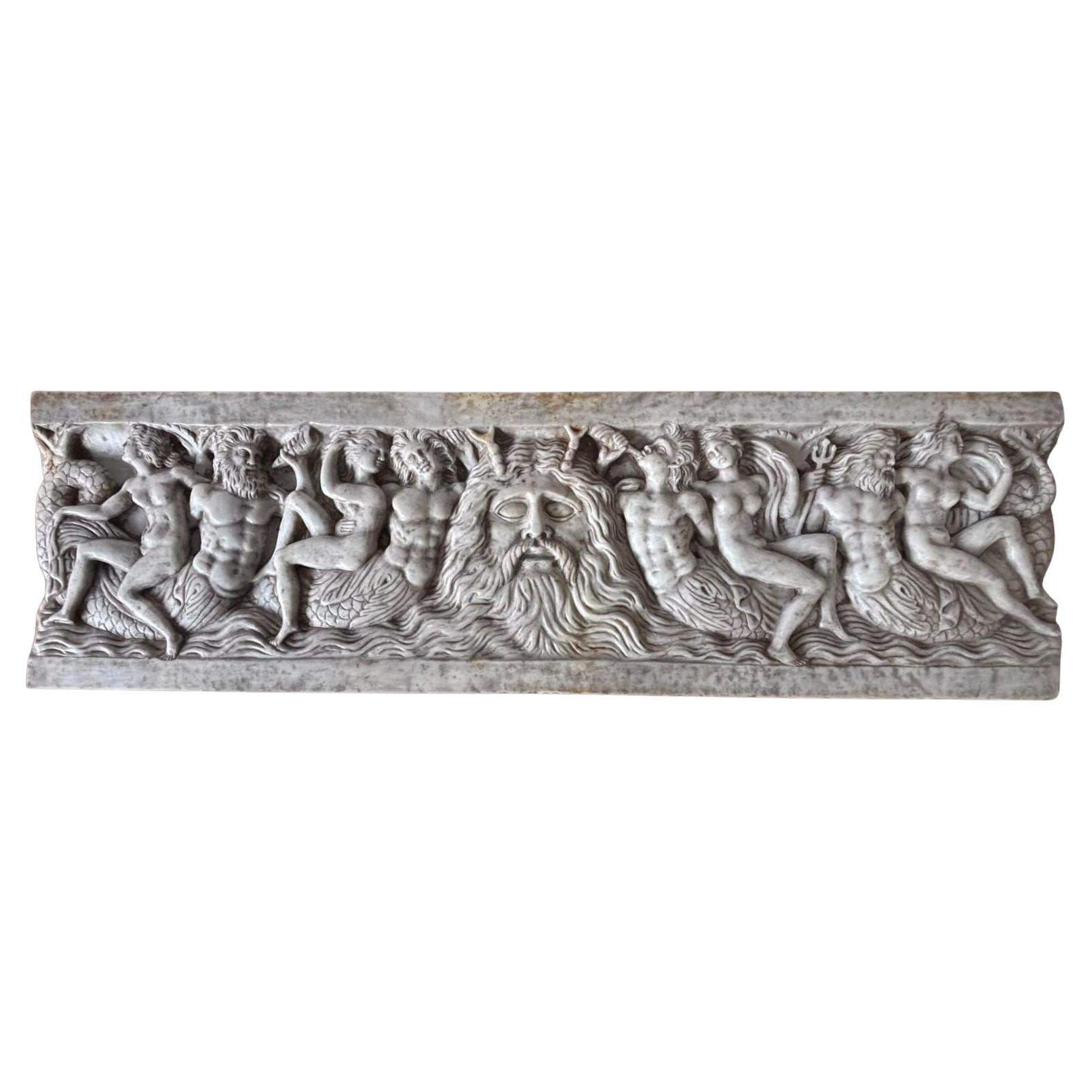 Grand bas-relief en marbre
