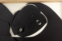 Large bas-relief panel “Oh ! Sortez du cadre !”. Contemporary.