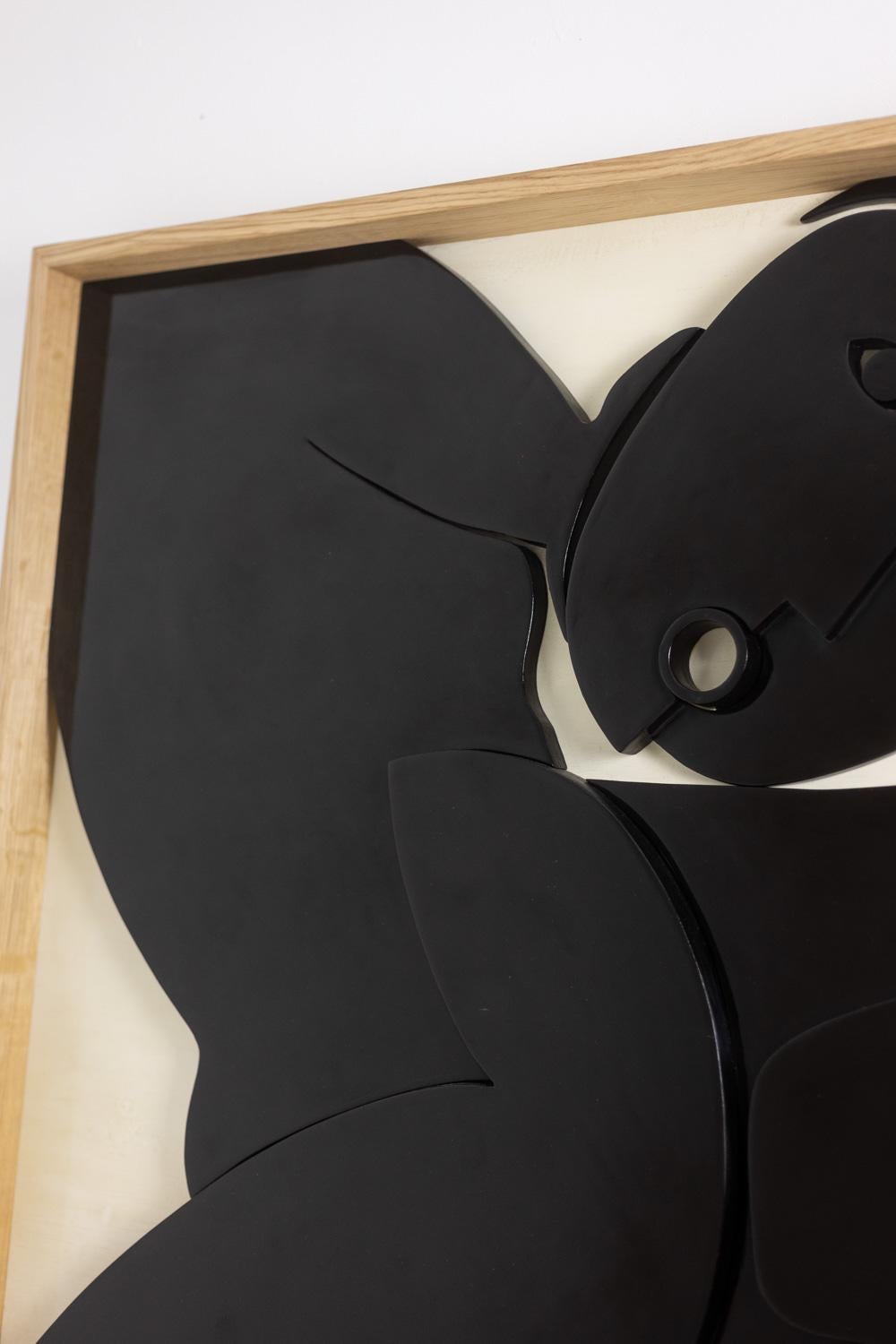 Große Flachrelief-Tafel Oh! Sortez du cadre!. Zeitgenössisch. im Angebot 1