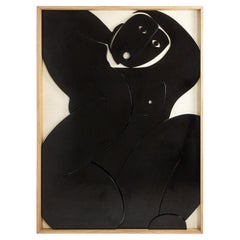 Large bas-relief panel “Oh ! Sortez du cadre !”. Contemporary.