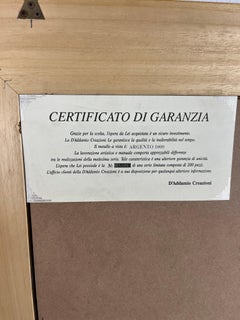 Large Bas-Relief Piazza San Marco ( Venice ) cm 115 x cm 64, 1000 silver, 1980s