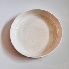 Large Bauer Brusche 14" Speckled White Ceramic Serving Bowl