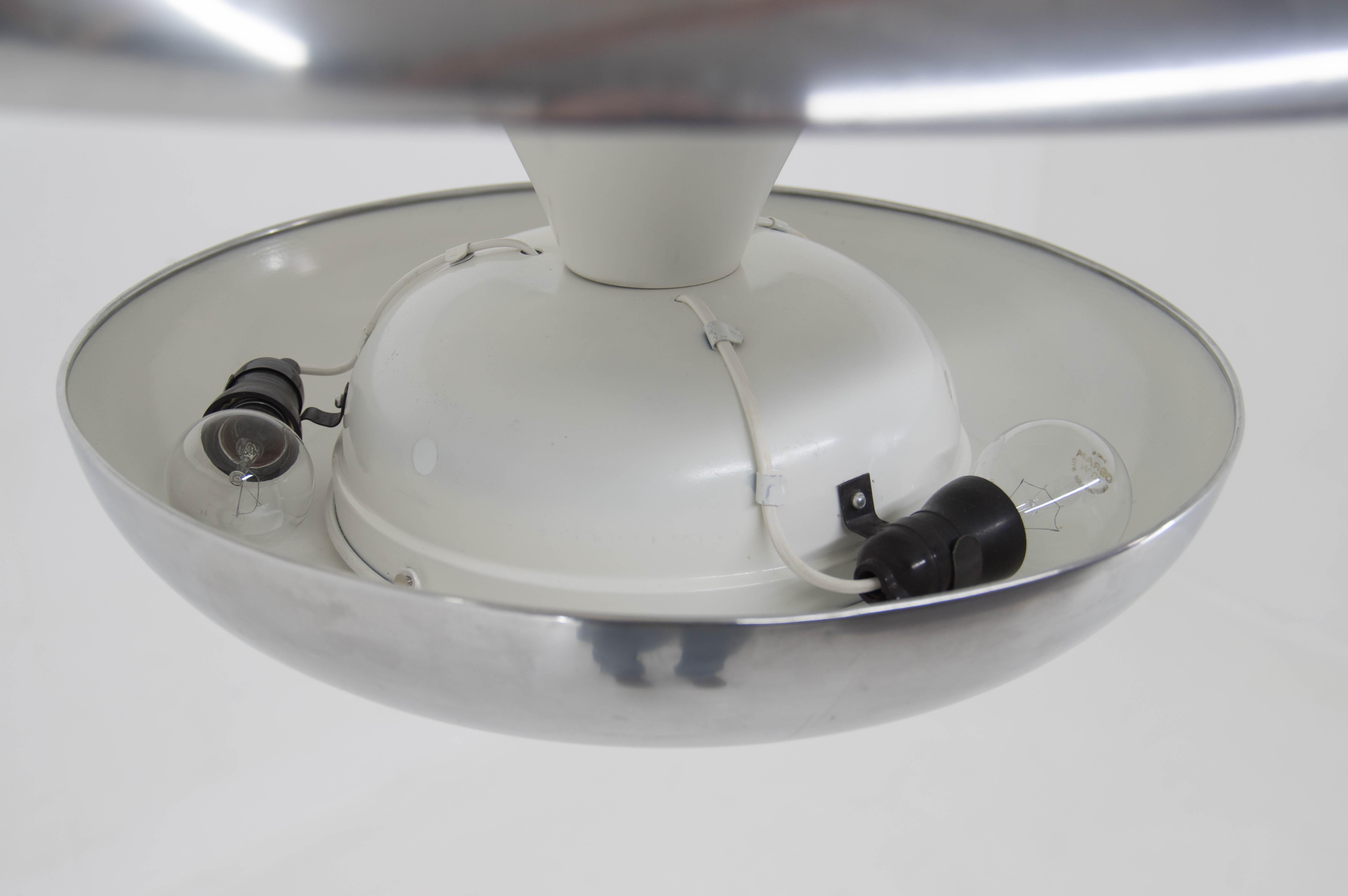 Large Bauhaus Chandelier by IAS, 1920s, Restored 3